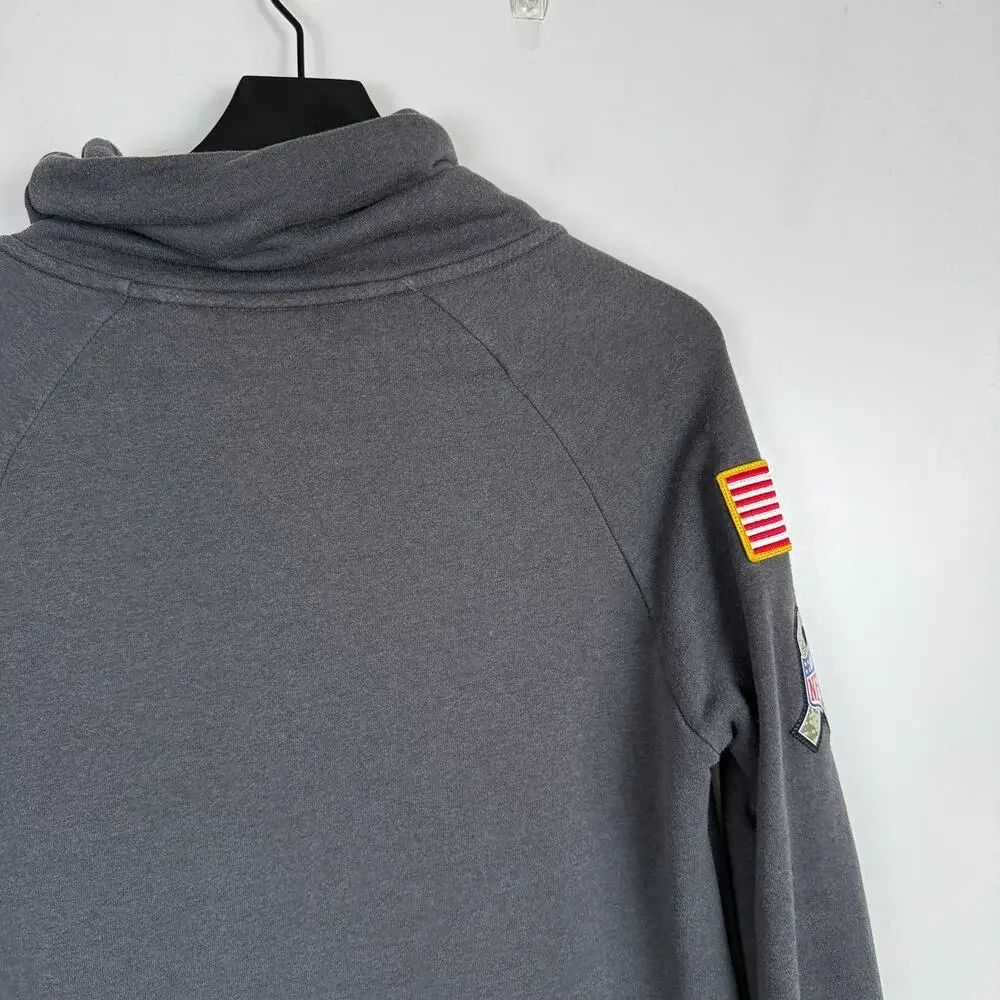 Nike Denver Broncos Salute to Service Funnel Neck Sweatshirt Gray - S